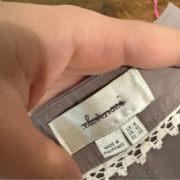 Anthropologie Elevenses Women's Wide Leg Tan Pants - Picture 9 of 9